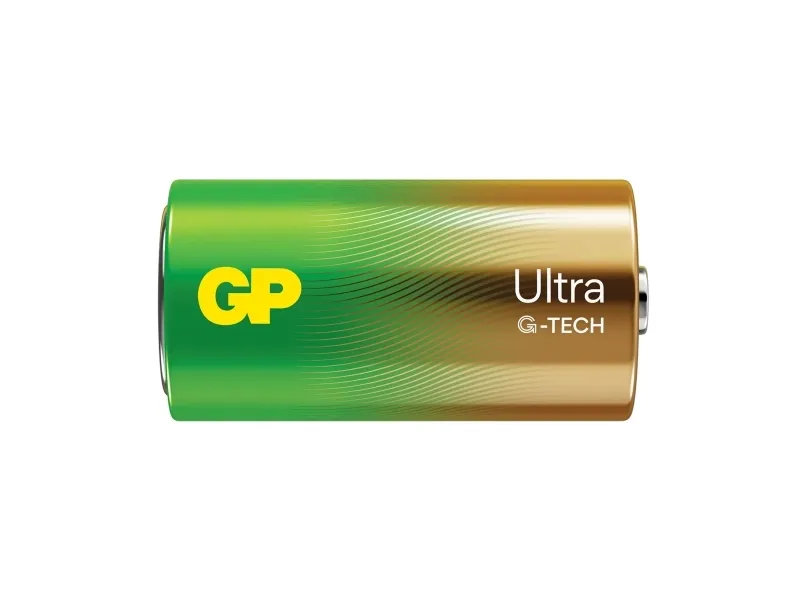 GP Batteries Ultra Alkaline GP14AU, Engangsbatteri, C, LR14, Alkaline, 1,5 V, 2 stk, Cd (cadmium), Hg (kviksølv)
