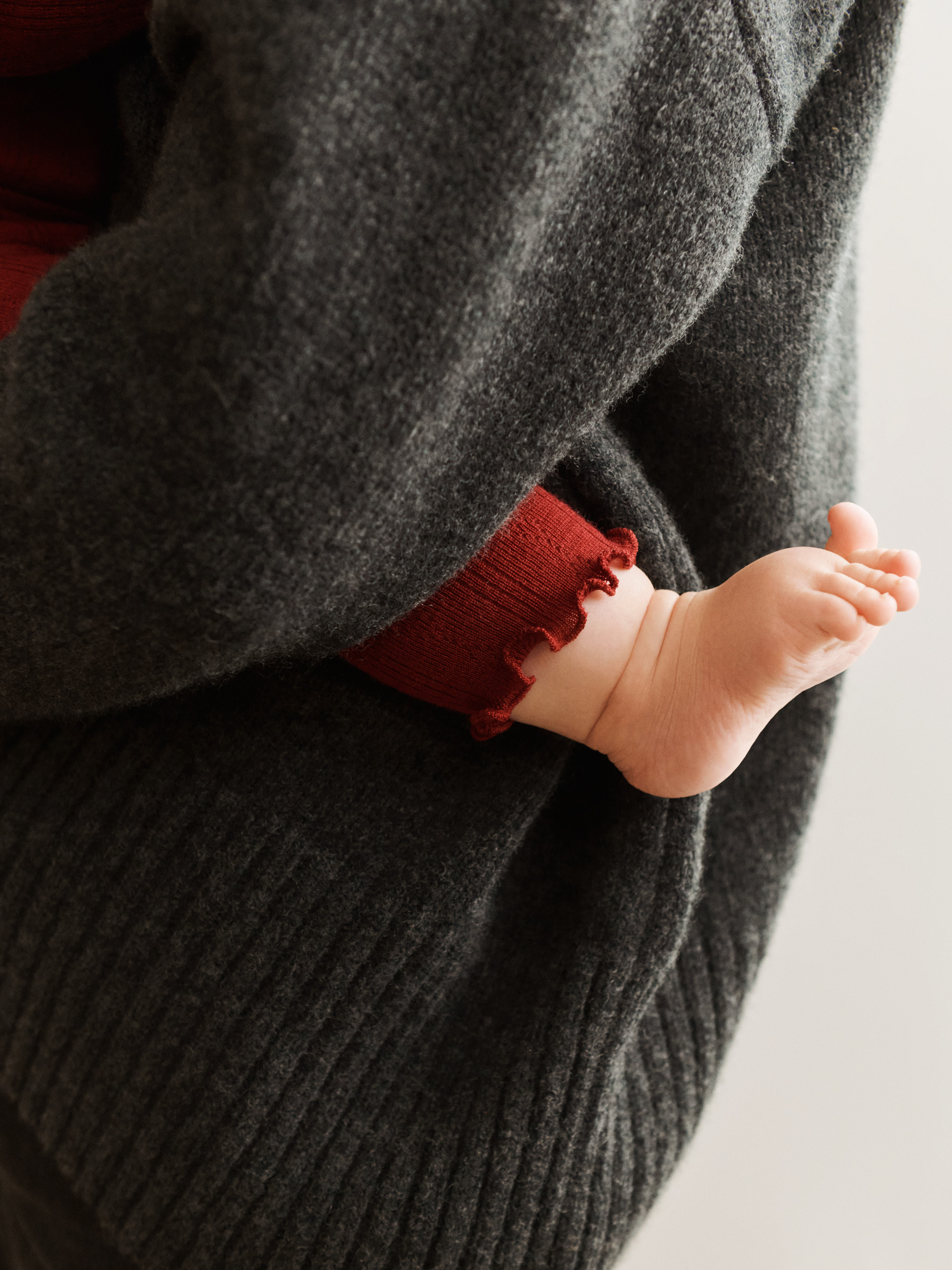 Pointelle legging van merinowol voor baby’s