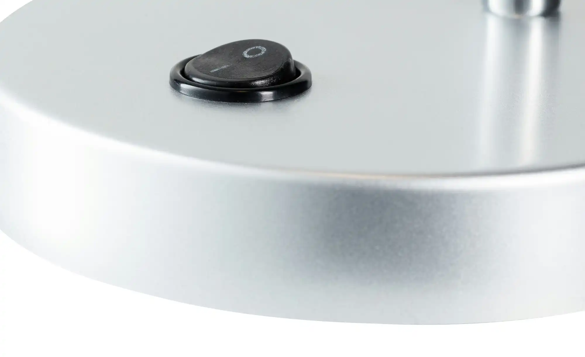 KHG LED-Tischleuchte silber mit flexiblem Arm