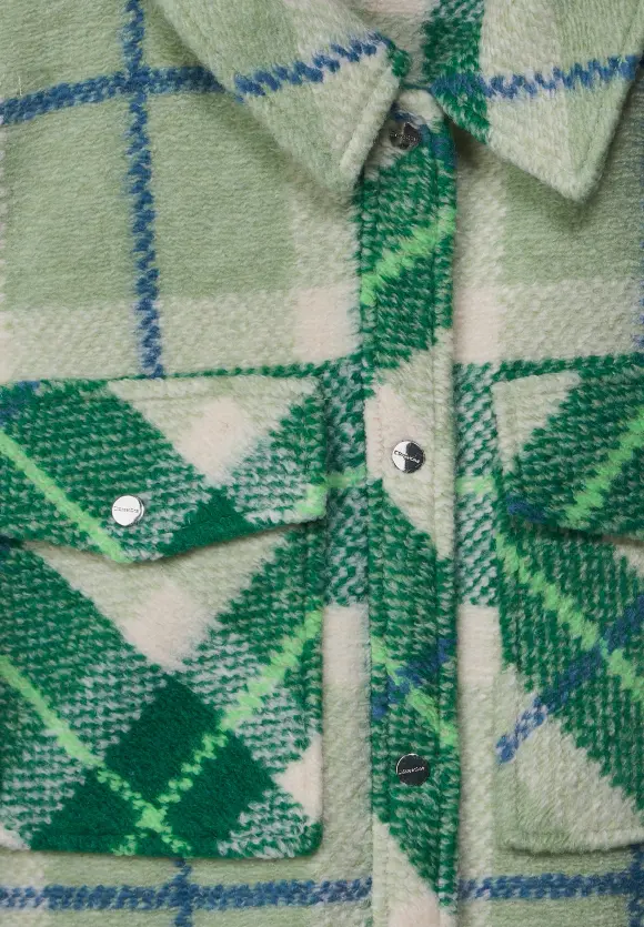 Karo Overshirtjacke - desert mint