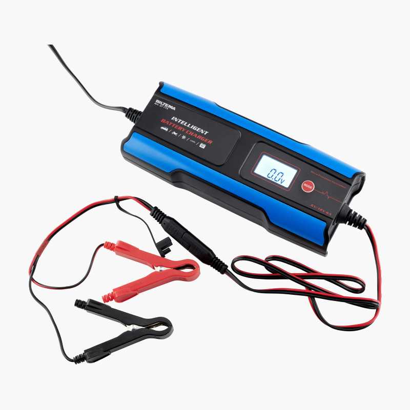 Batterilader 6 V, 2 A/12 V, 4 A