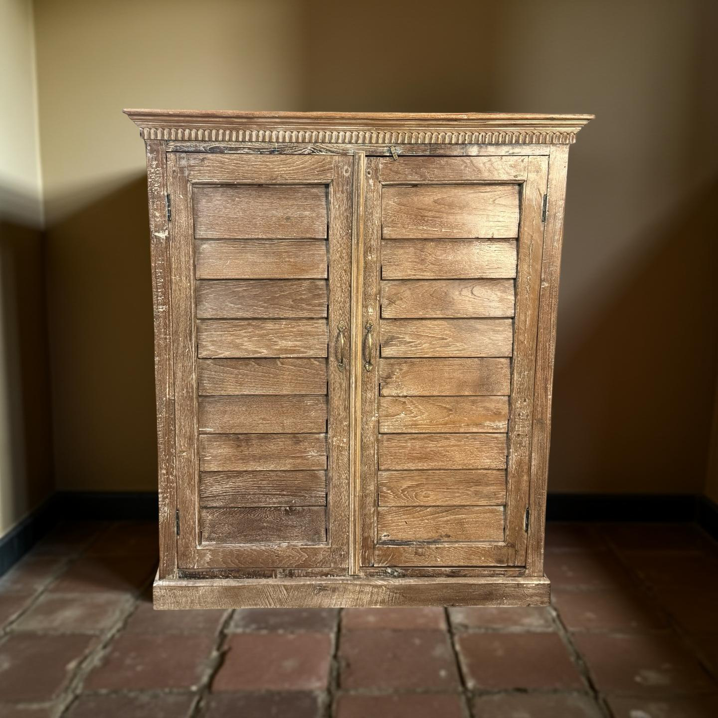 Wandkast 2 deur shutter naturel