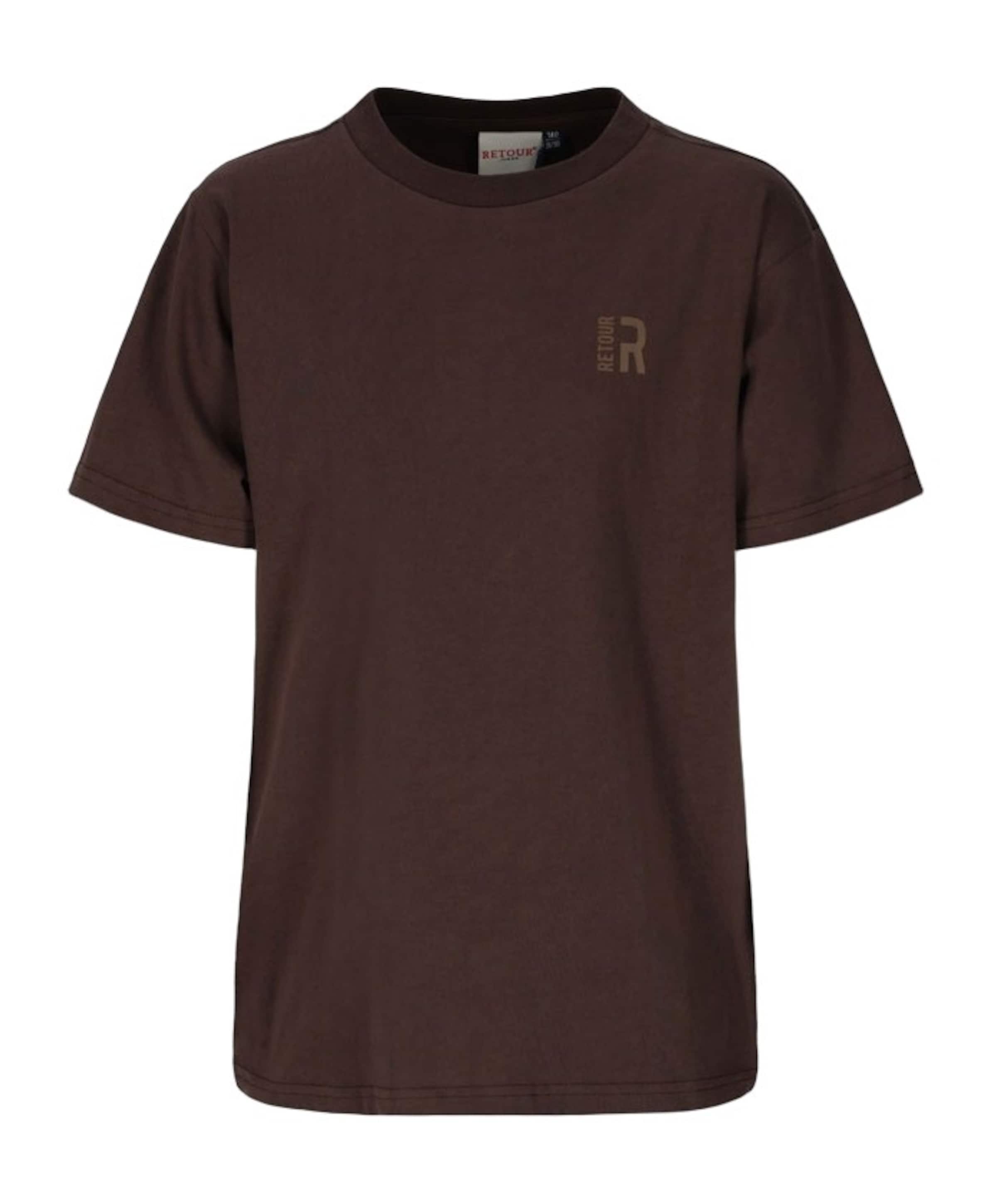 Retour Jongens T-shirt bruin