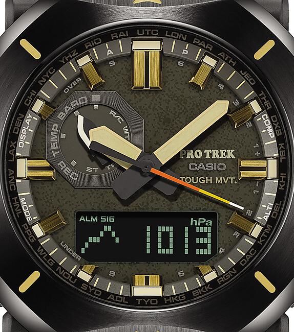 CASIO - MONTRE ALTIMETRE PRW-6900 KAKI