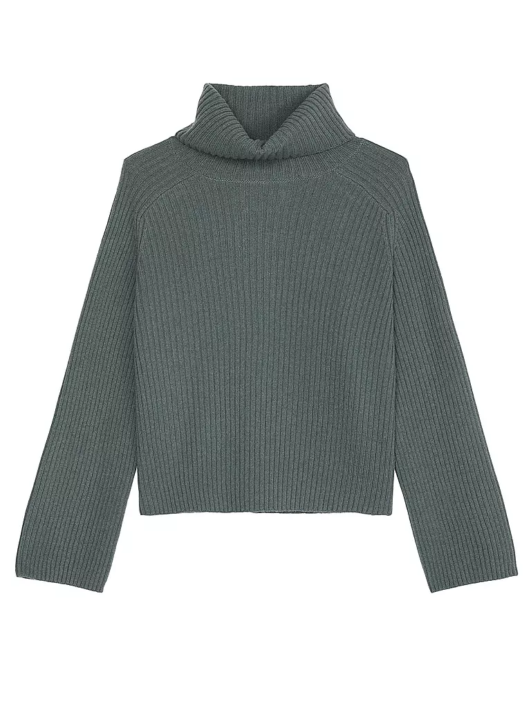 MARC O'POLO Rollkragenpullover dunkelgrün