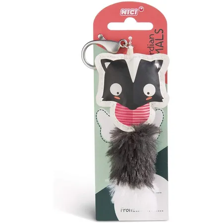 NICI Stinktier Taschenanhänger aus Kunstleder, 12 cm