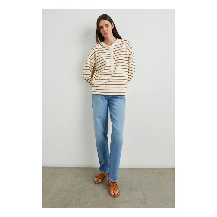 Rails Sweat Joan Rayures | Camel