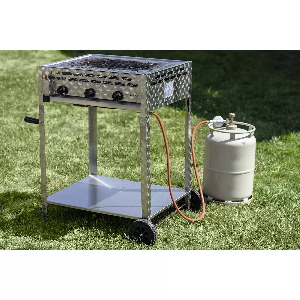Gastrobräter Untergestell BBQ Dragon Silber