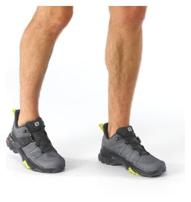 Chaussures de Randonnée Salomon X Ultra 4 GTX Gris Jaune Homme