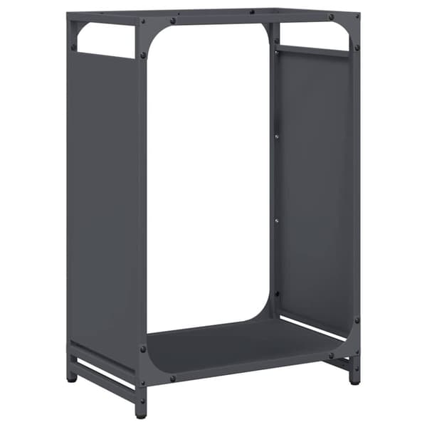 vidaXL Vedstativ antrasitt 44x28x65 cm kaldvalset stål