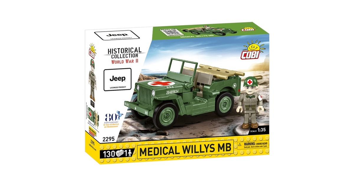 COBIHistorical Collection - Medical Willys MB Constructiespeelgoed  (Schaal 1:35)