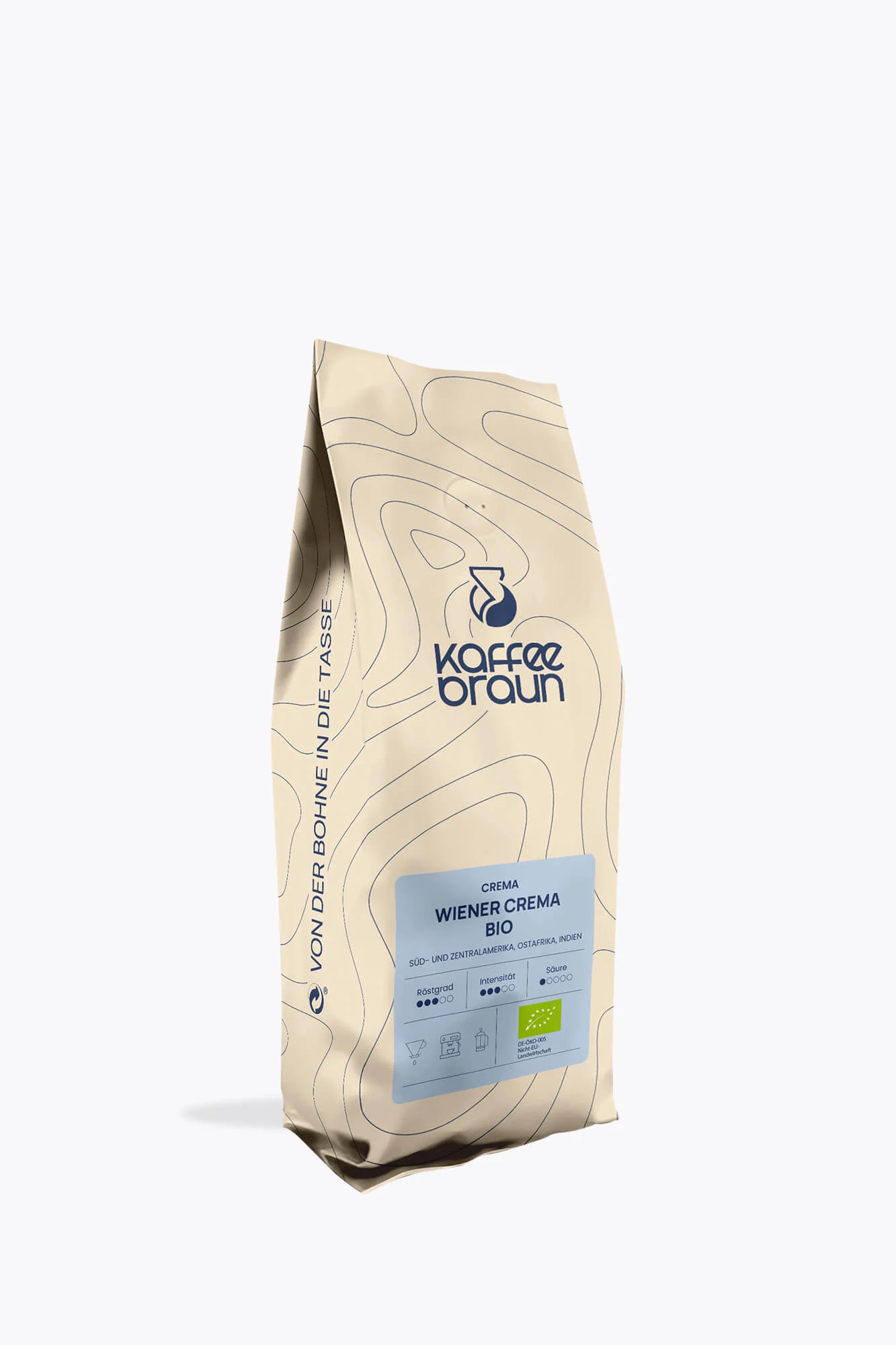 Kaffee Braun Wiener Crema Bio