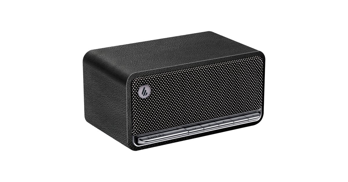 EdifierMP230 Retro Bluetooth speaker luidspreker  (Zwart, Bluetooth, microSD, Aux, USB-C)