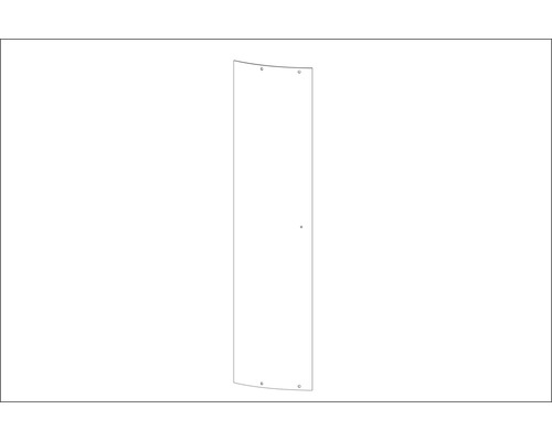 Aurlane gebogen glazen deur BSP147_6 voor complete douche-unit CAB147