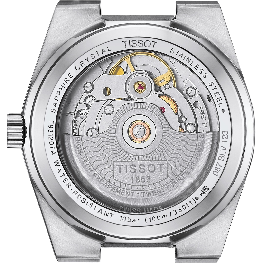 Tissot PRX 35 Powermatic 80 Silbrig / 18 Karat Gelbgold