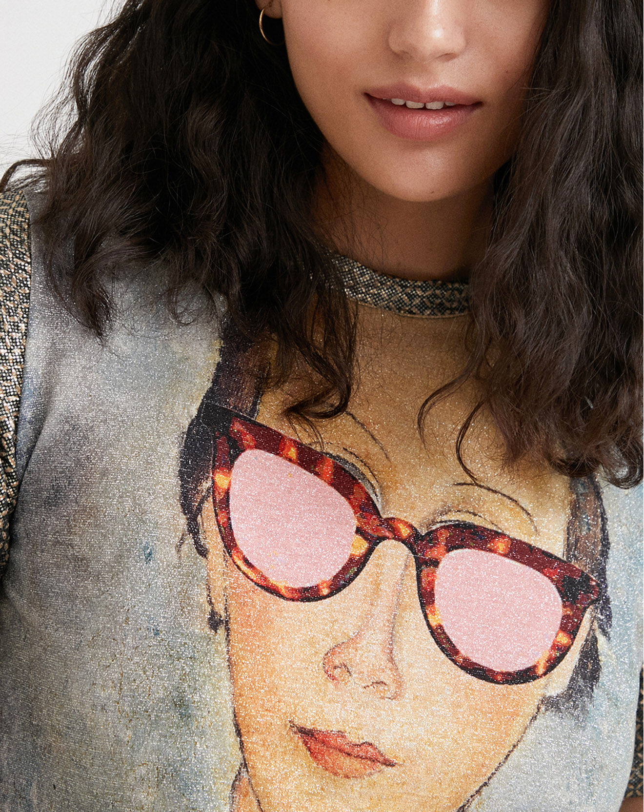 Desigual T-Shirt Bianca gris