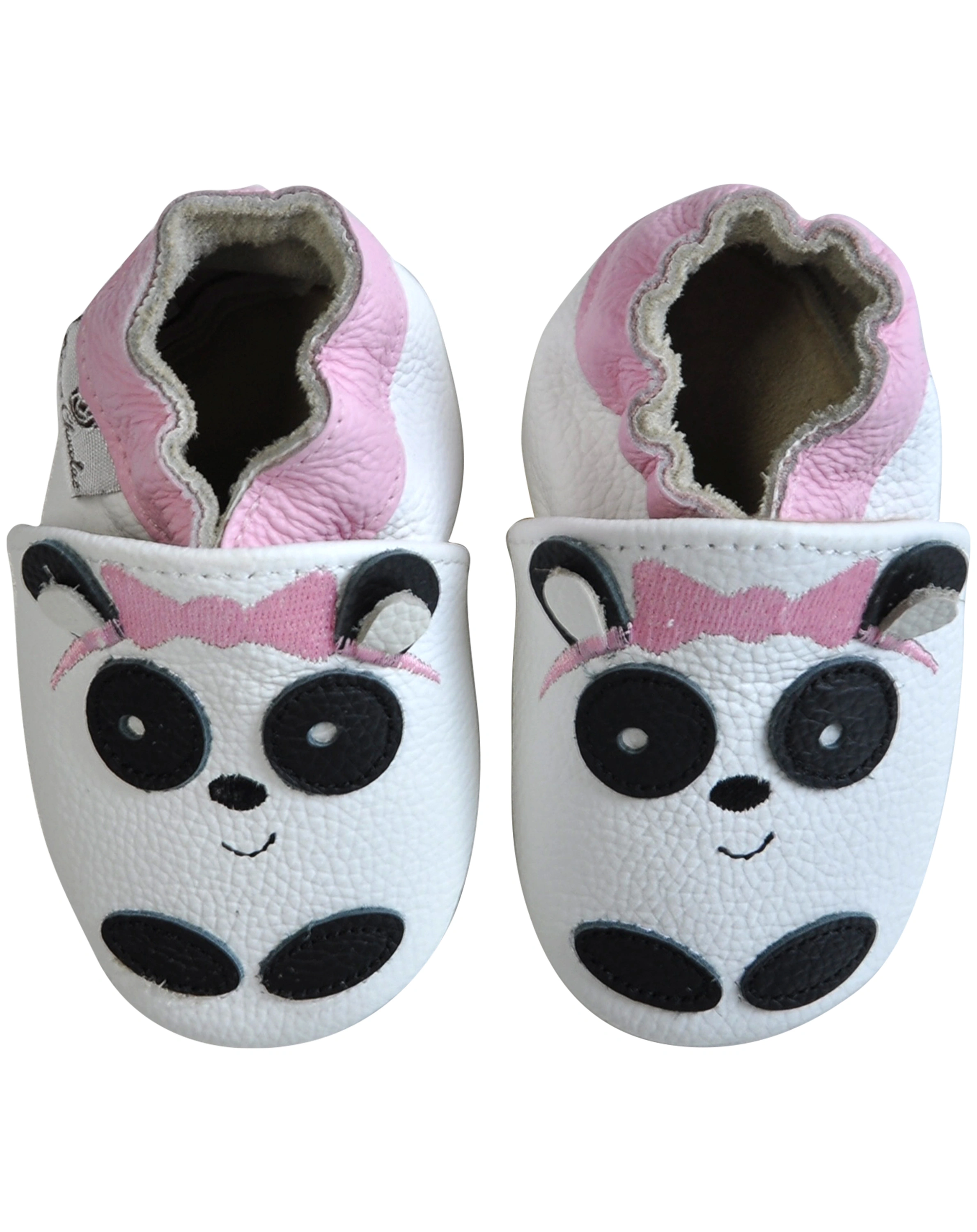 Krabbelschuhe PANDA in weiß