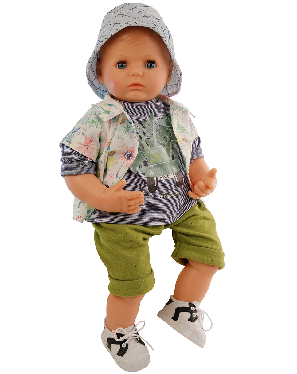 Puppe PETERLE - OUTDOOR (52cm) mit Malhaar/blauen Augen