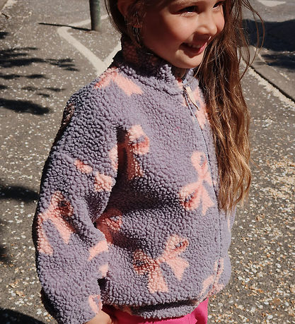 Konges Sløjd Fleecejacke - Jody Teddy - Bella Blue Bow