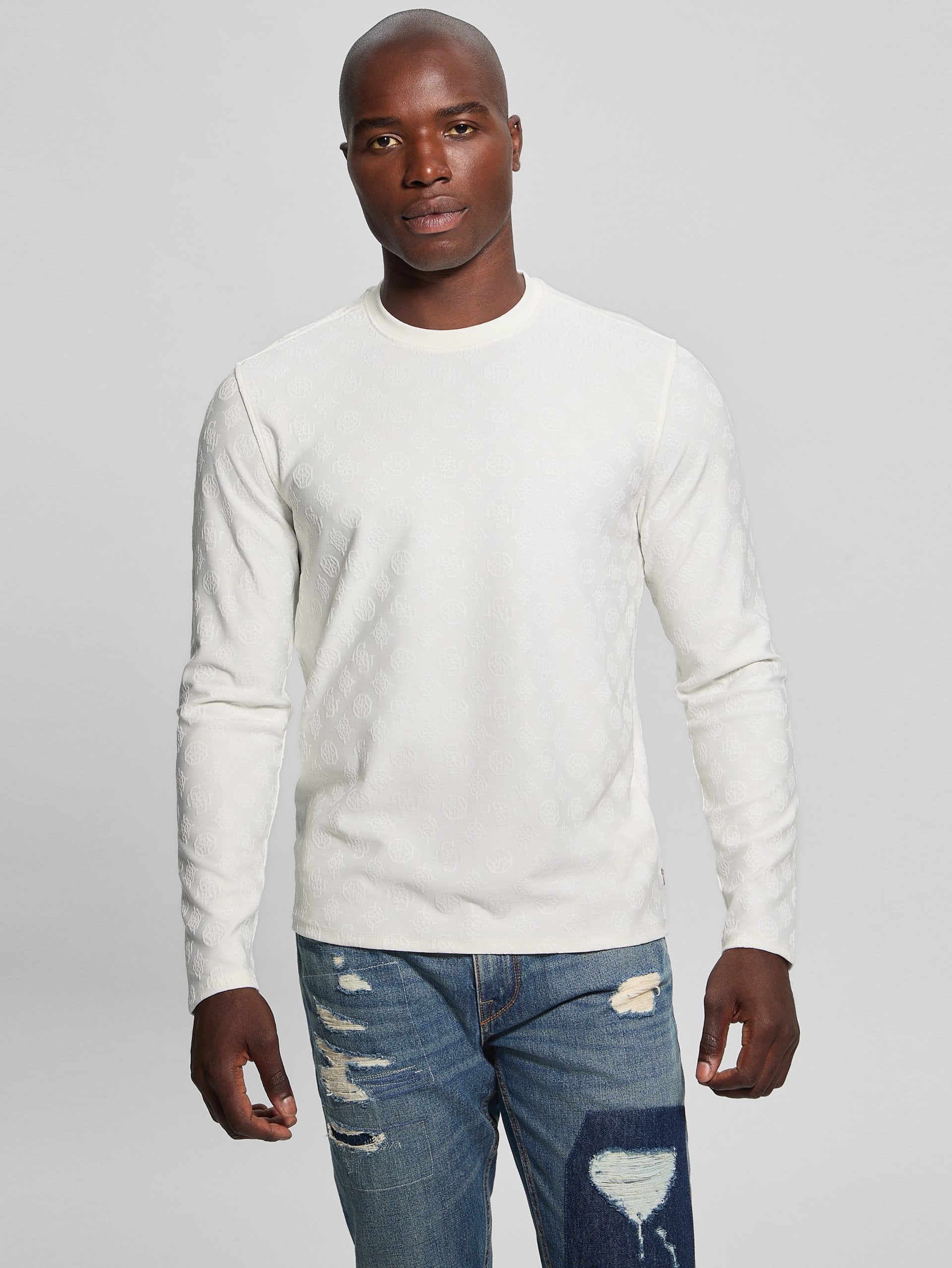 Gola redonda Eco Peony Jacquard