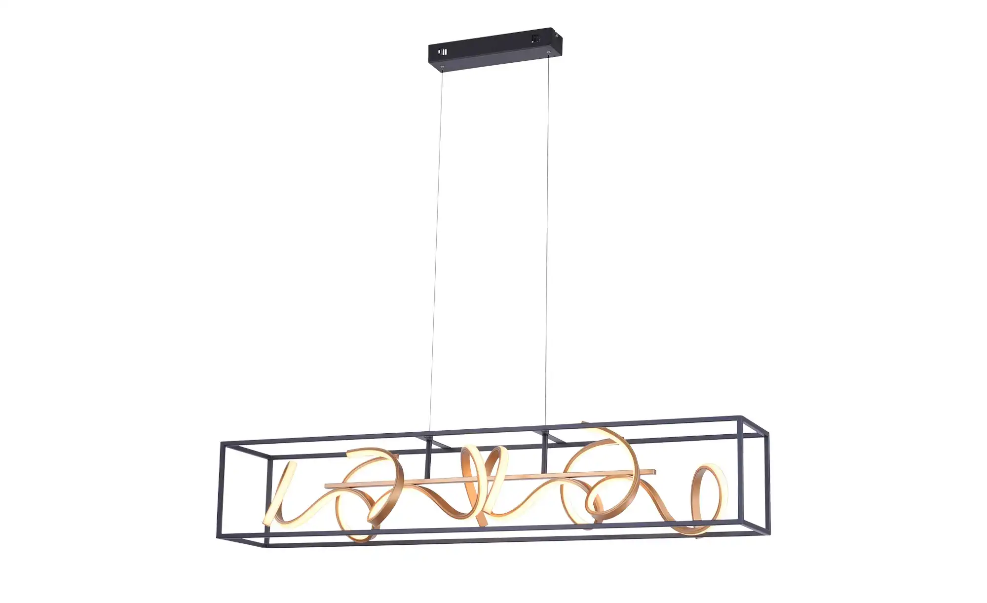 Paul Neuhaus LED-Pendelleuchte, schwarz/goldfarben