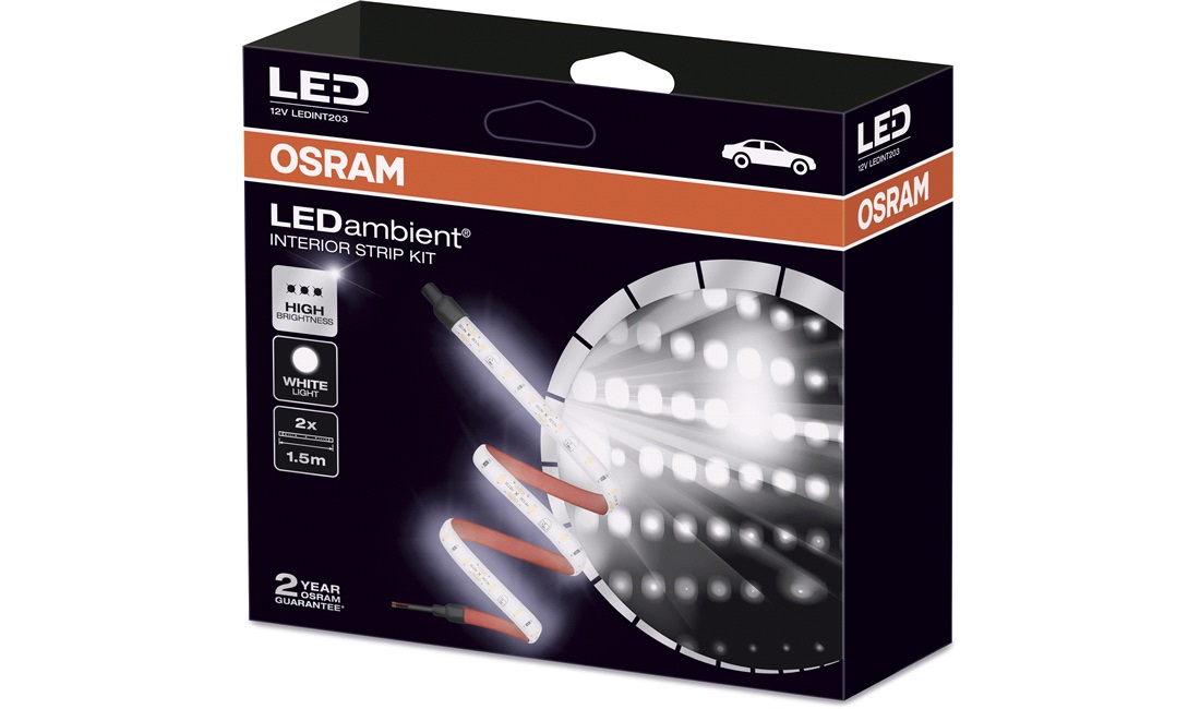 LED Lysbånd 12V 4500 KV 150cm Indvendig