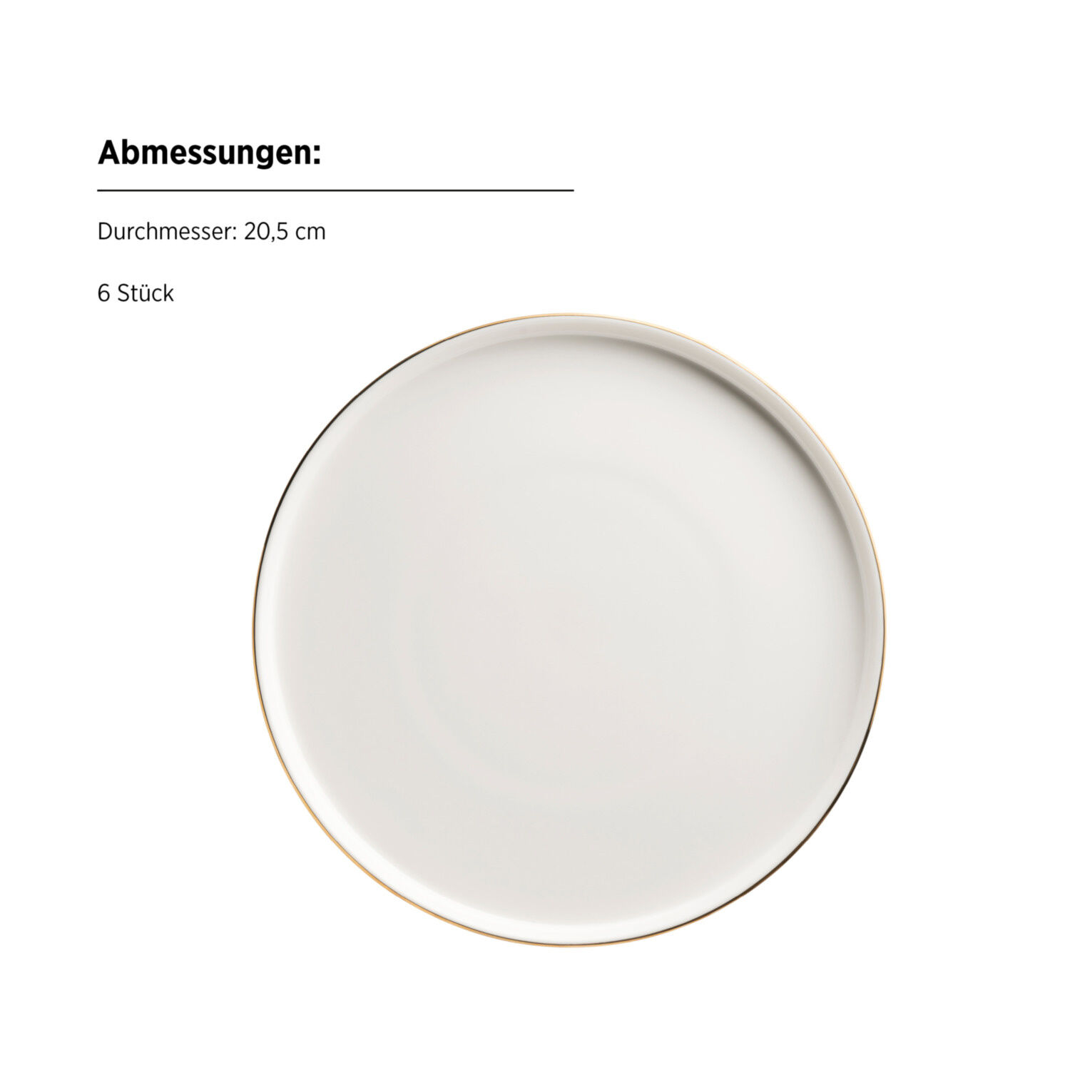 Mäser Kaffeeservice 18-teilig mit Goldrand Sita