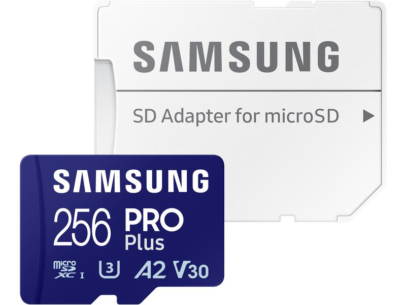 Samsung microSDXC-Karte Pro Plus 256 GB Speicherkarte mit 256 GB Speicherkapazität