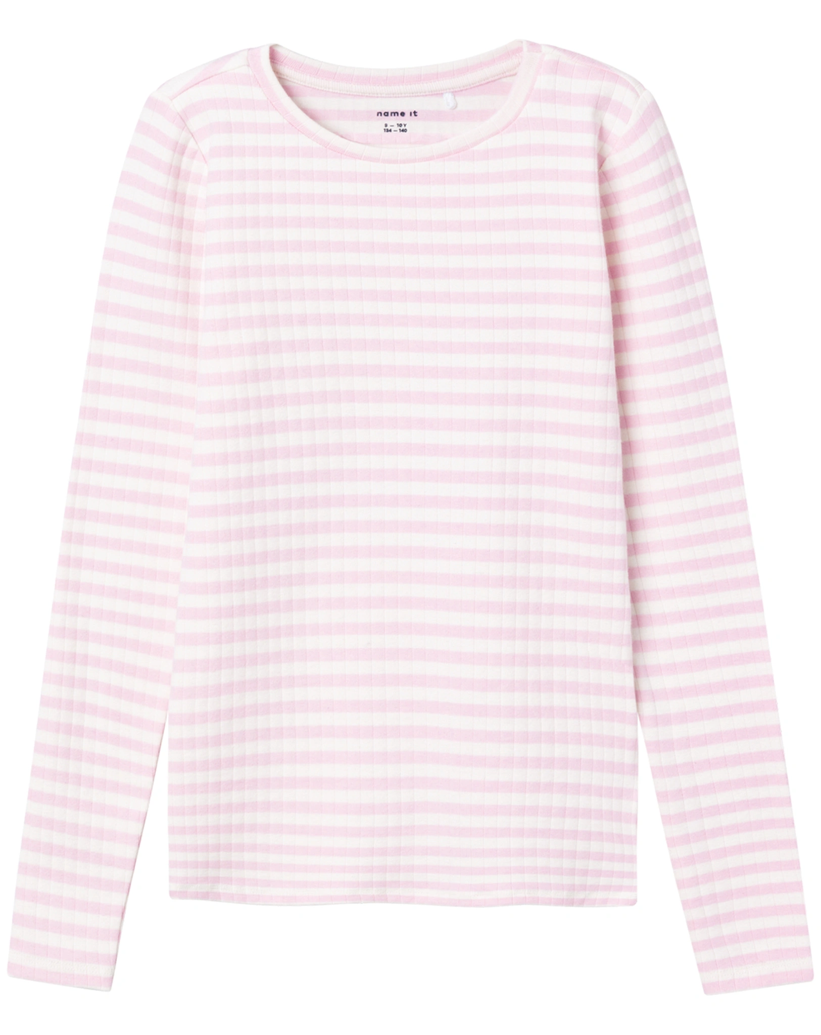 Langarmshirt NKFSURAJA STRIPES MINI in rosa/weiß