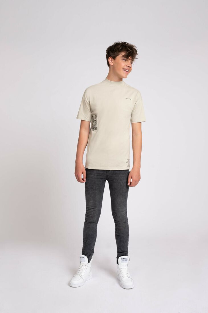 NIK & NIK grijze nik & nik t-shirt the city t-shirt