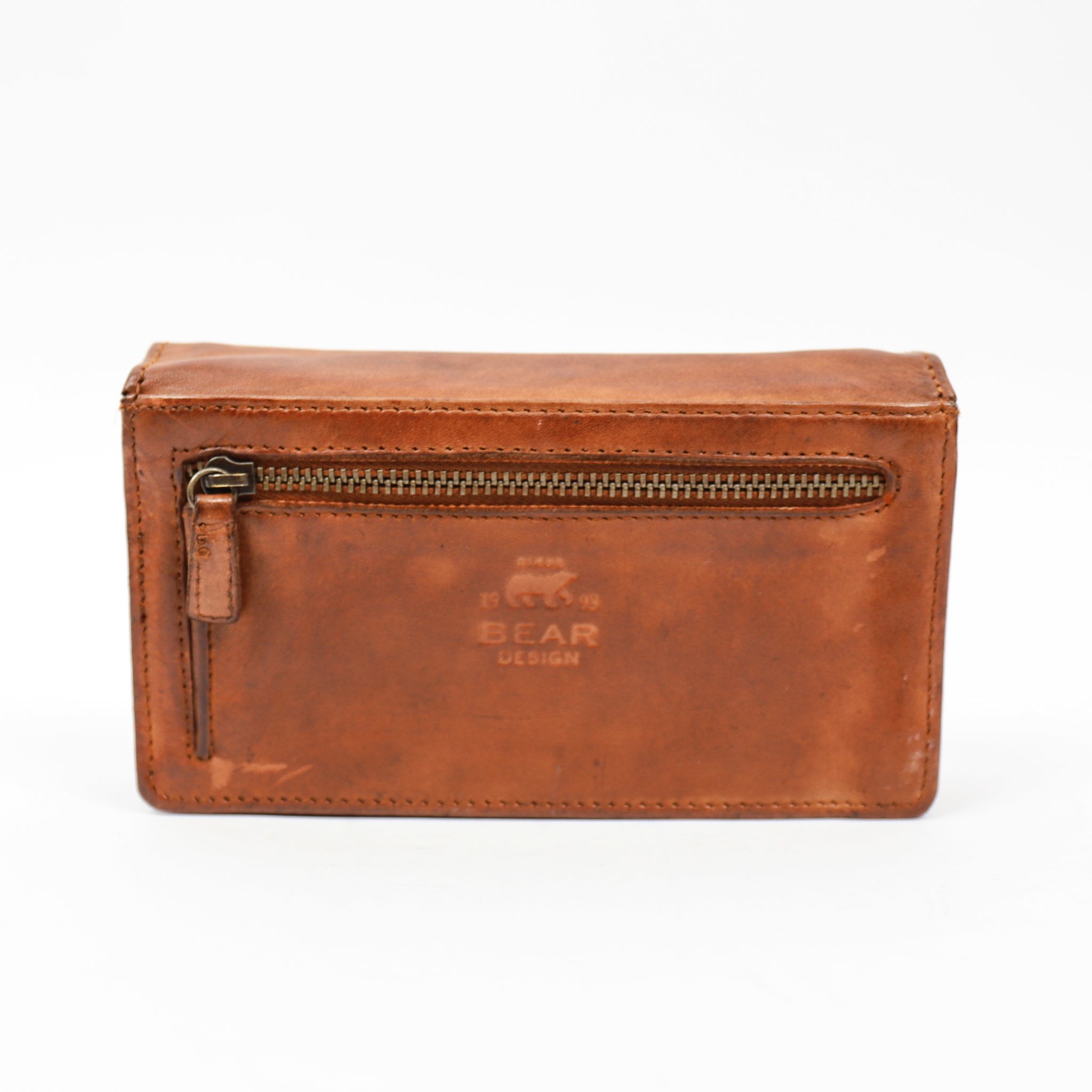 Bear Design Cow Lavato Portemonnee Emma Cognac CL782 RFID