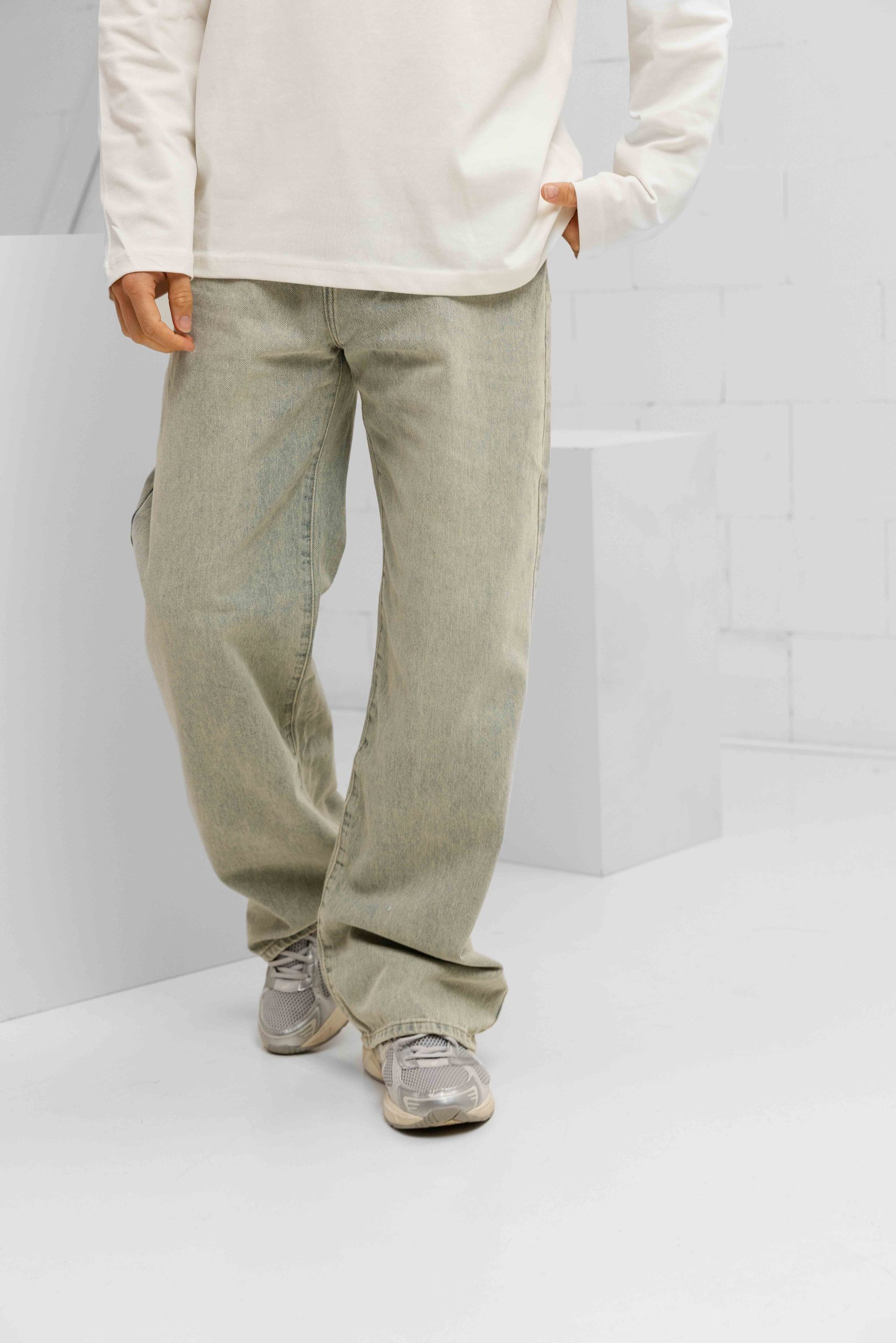 Project x Paris Straight Fit Jeans Heren Lichtblauw