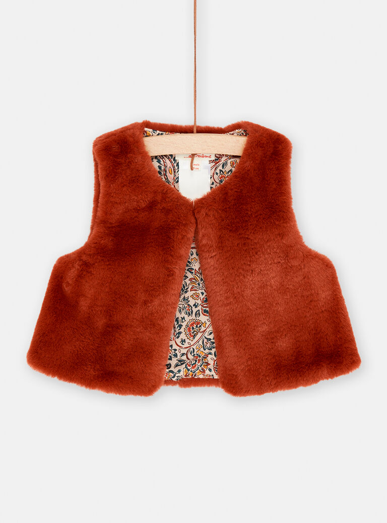 Gilet sans manches caramel