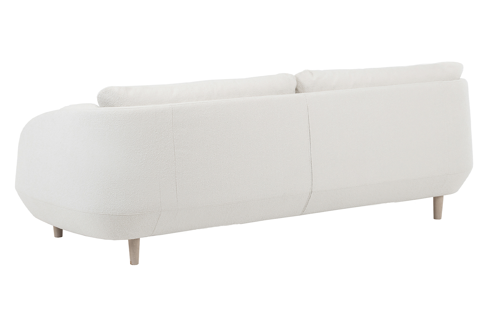 Ross sofa 3,5-seter 3,5 seter i tekstil Alfa 101 Ivory og hvitoljet ben 376