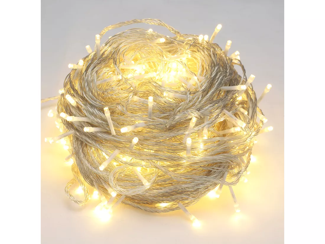 800 LED, lumière chaude LED, étanche, lumières de Noël, norme européenne, 80 mètres