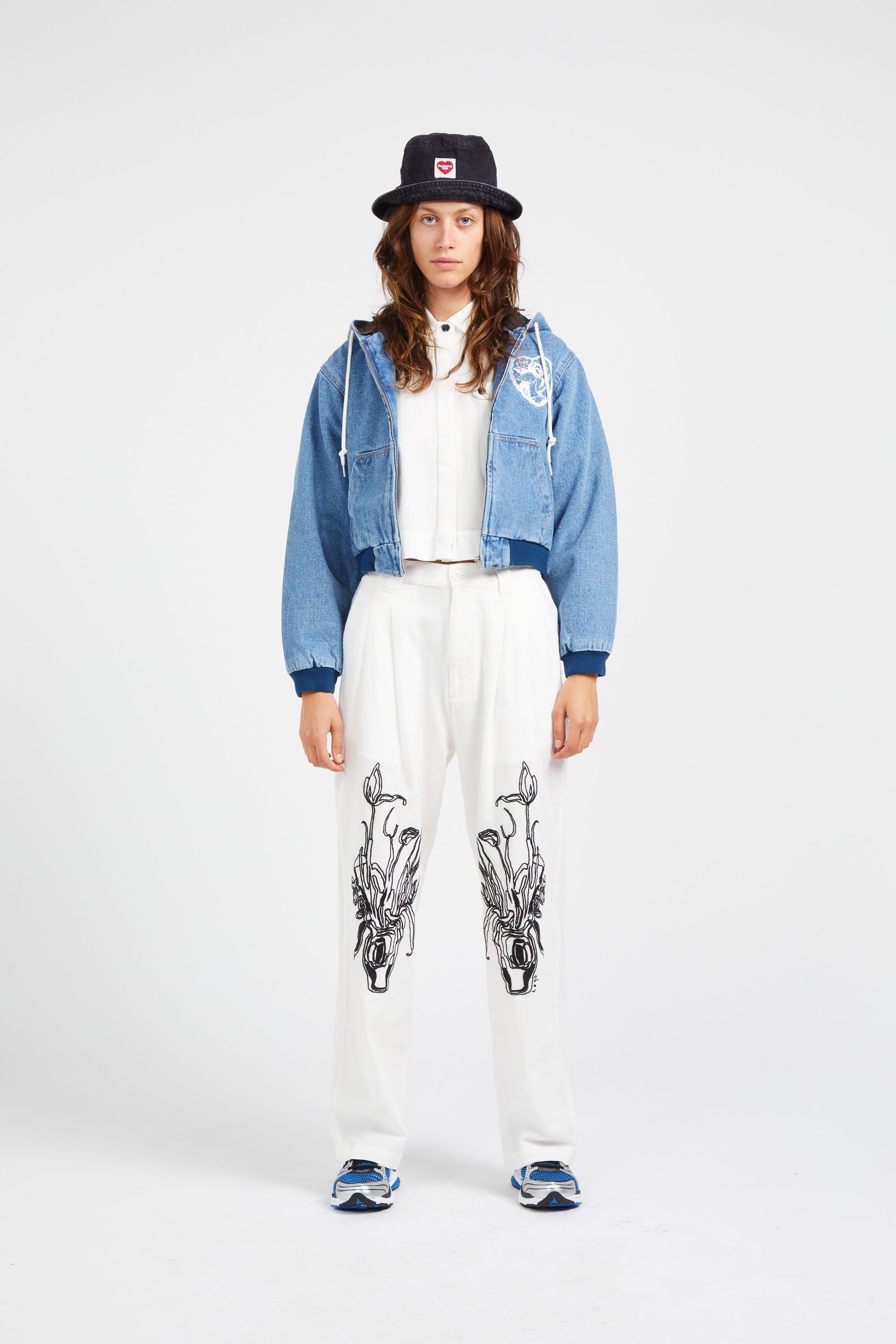 OBEY Veste SALINA BOMBER LIN LIGHT I Bleu