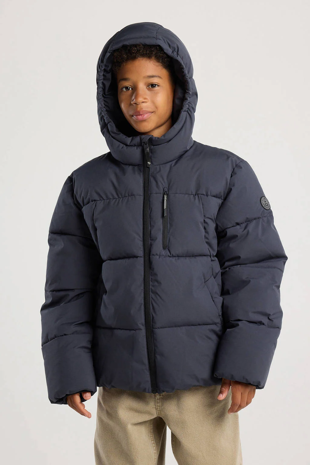 America Today gewatteerde jas donkerblauw