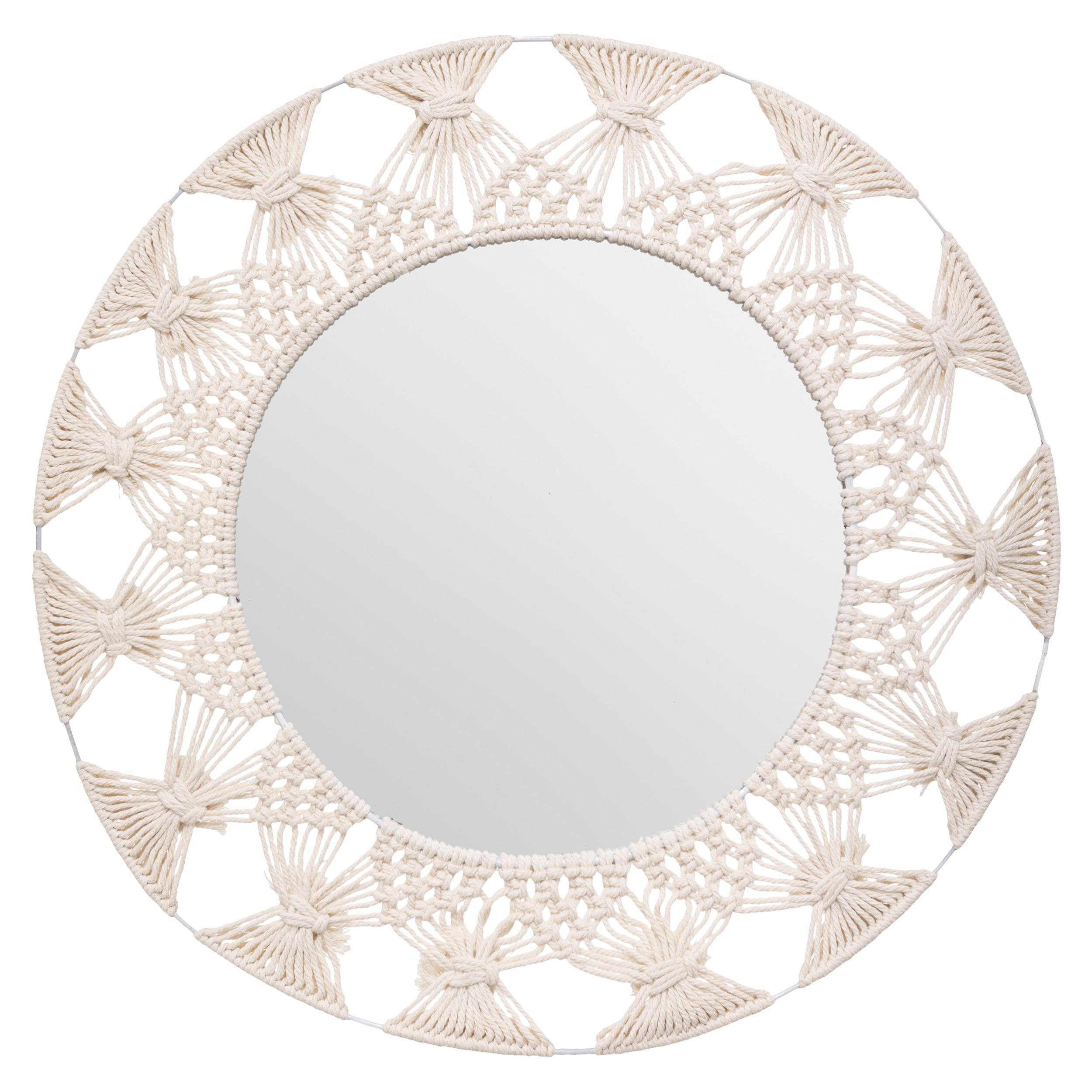 MIROIR COTON PALM D.56CM