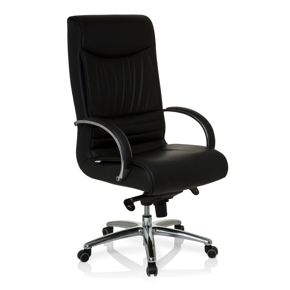 XXL Drehstuhl XXL F 400 Leder mit Armlehnen hjh OFFICE