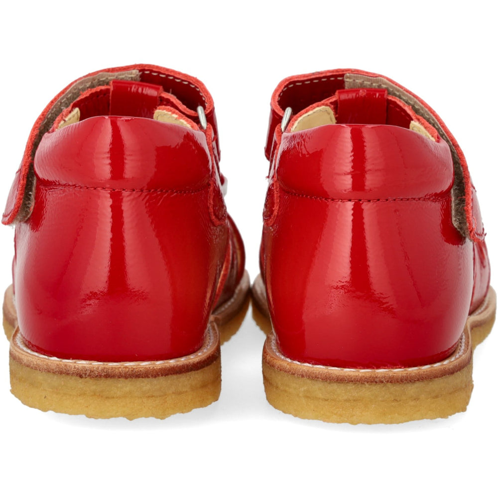 Køb Angulus Dark Red Begynder Sandal Med Sløjfe Og Velcro Lukning