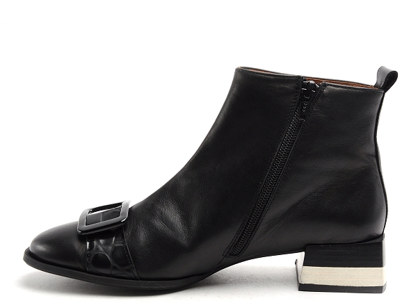 Nemonic boots bottine plates femme 2345 noir