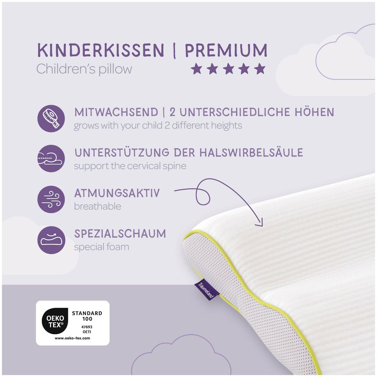 TräumelandTräumeland   Kinderkissen Premium