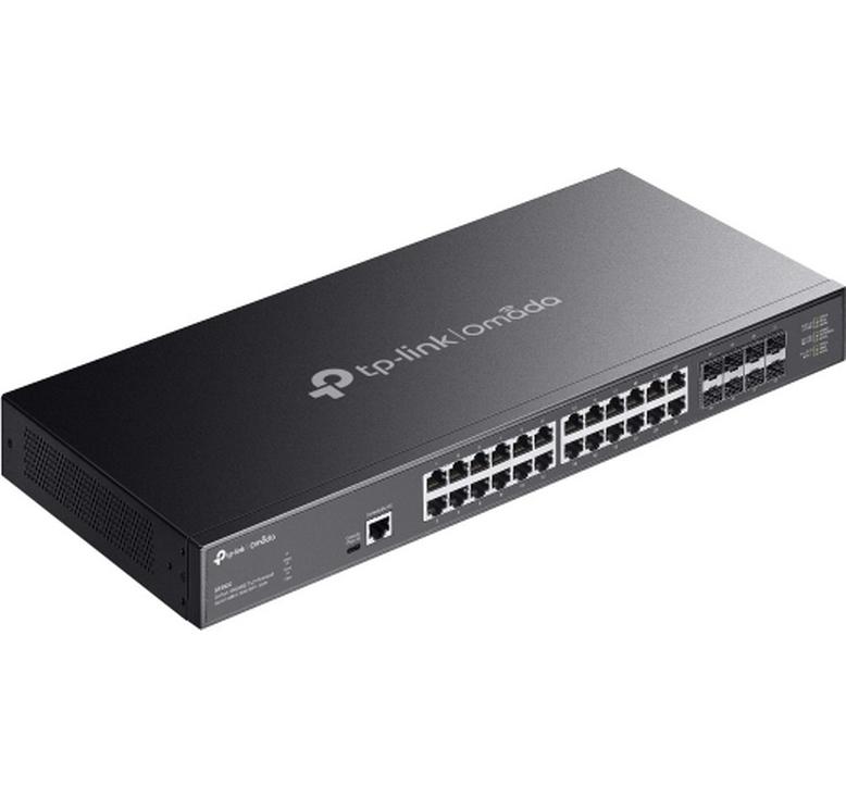 Switch Omada SX3832 32 Port<br>Omada 24-Port 10GBASE-T L2+ Managed Switch mit 8 10GE SFP+ Steckplätzen