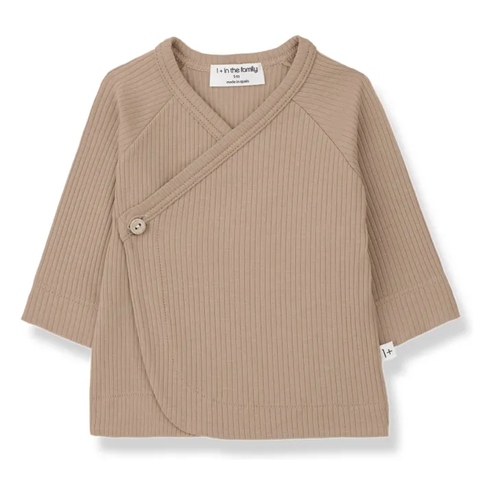 1+ in the family T-shirt Cache-Cœur Elodie | Camel