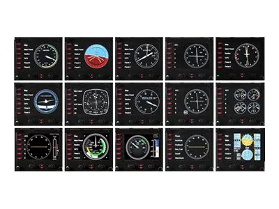 Saitek Pro Flight Instrument Panel - Instrumentpanel til flysimulator - kabling - for PC