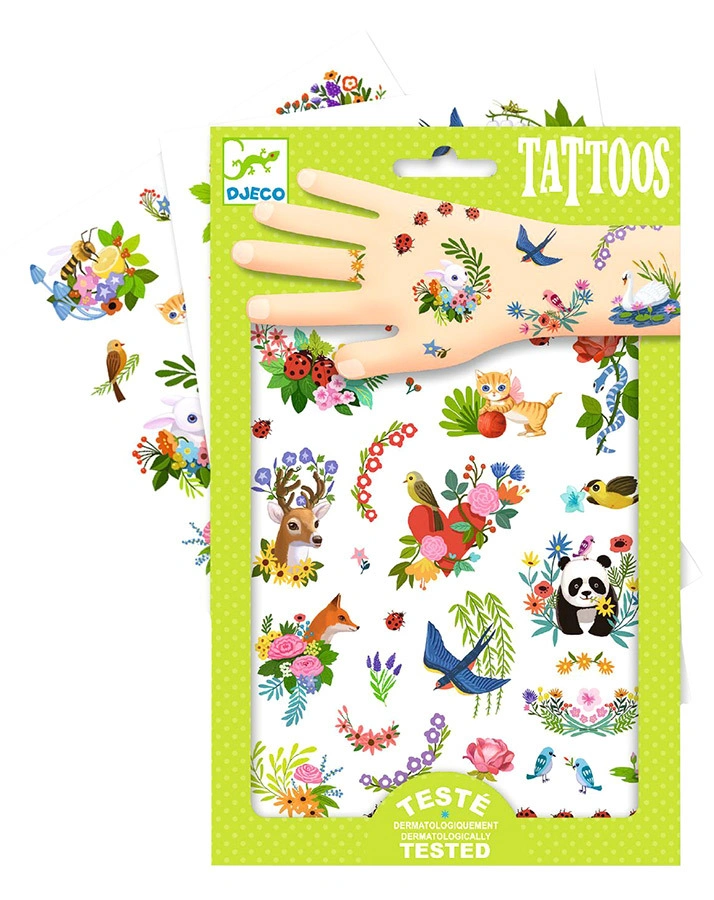 Tattoos FRÜHLING in bunt