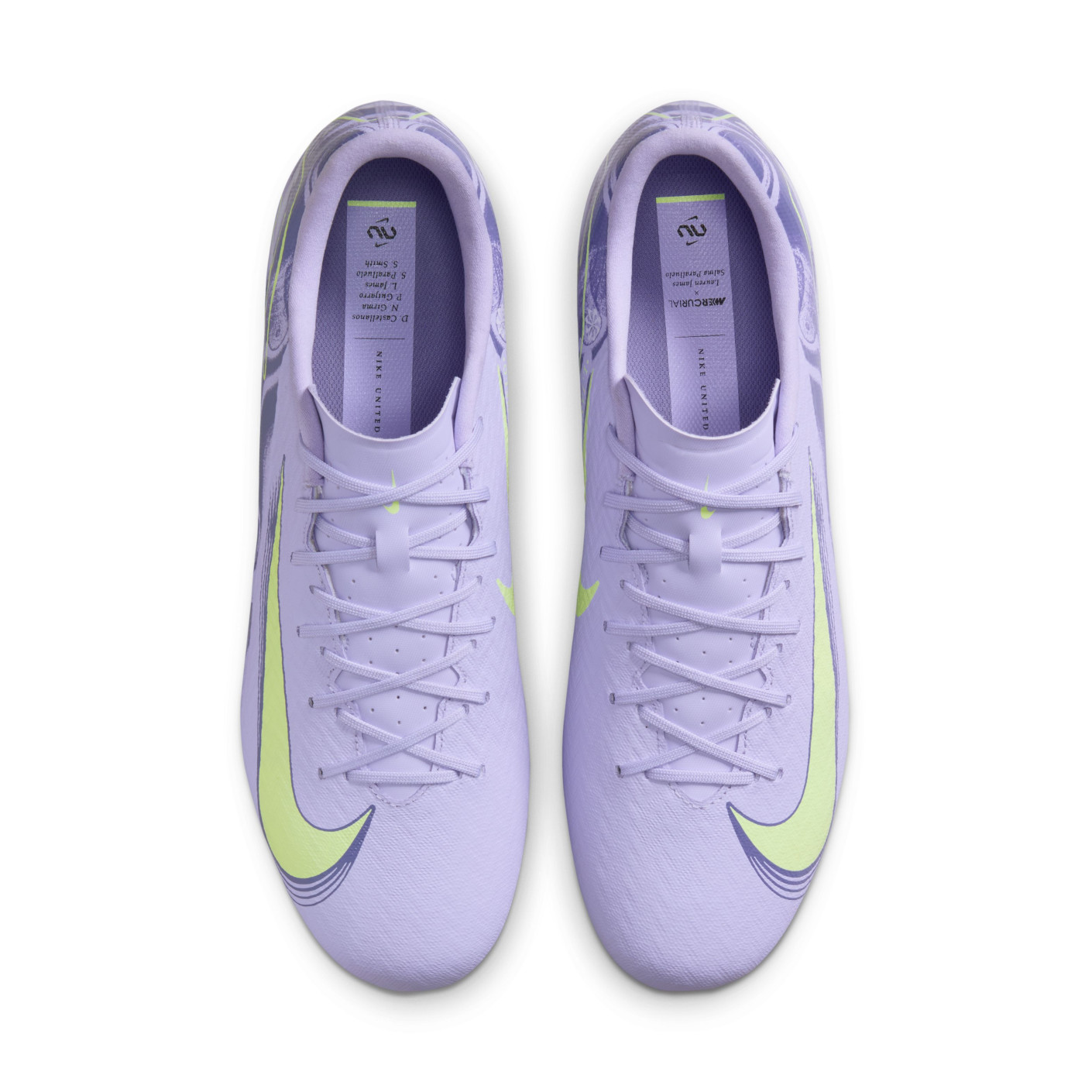 Nike Zoom Mercurial Vapor 16 Academy Gras / Kunstgras Voetbalschoenen (MG) Lichtpaars Lichtgeel