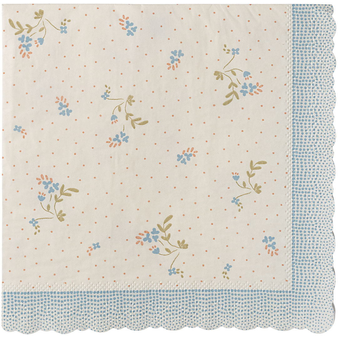Maileg servetten bae - blue - 20st