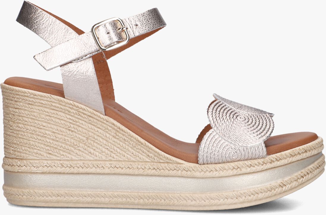 goudkleurig stefano lauran sandalen met hak 8734