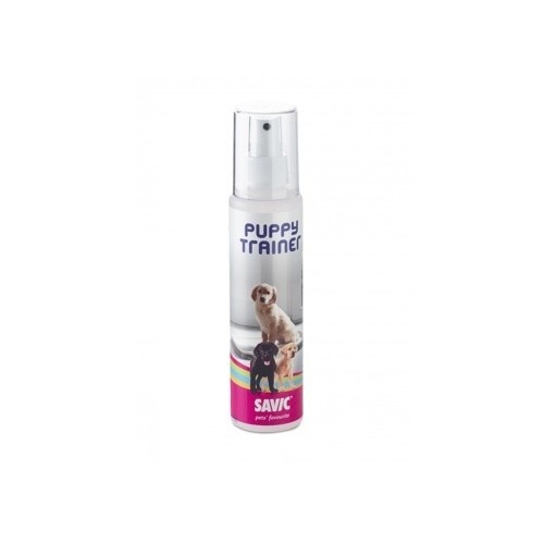 O spray de treinamento para filhotes Savic estimula a micção em filhotes.